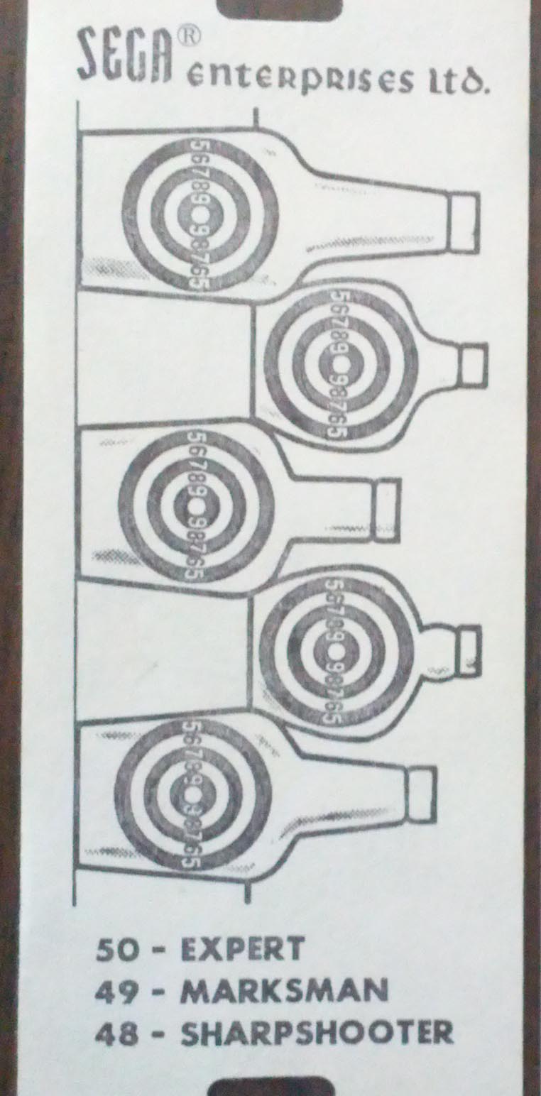 Sega Rifleman Target