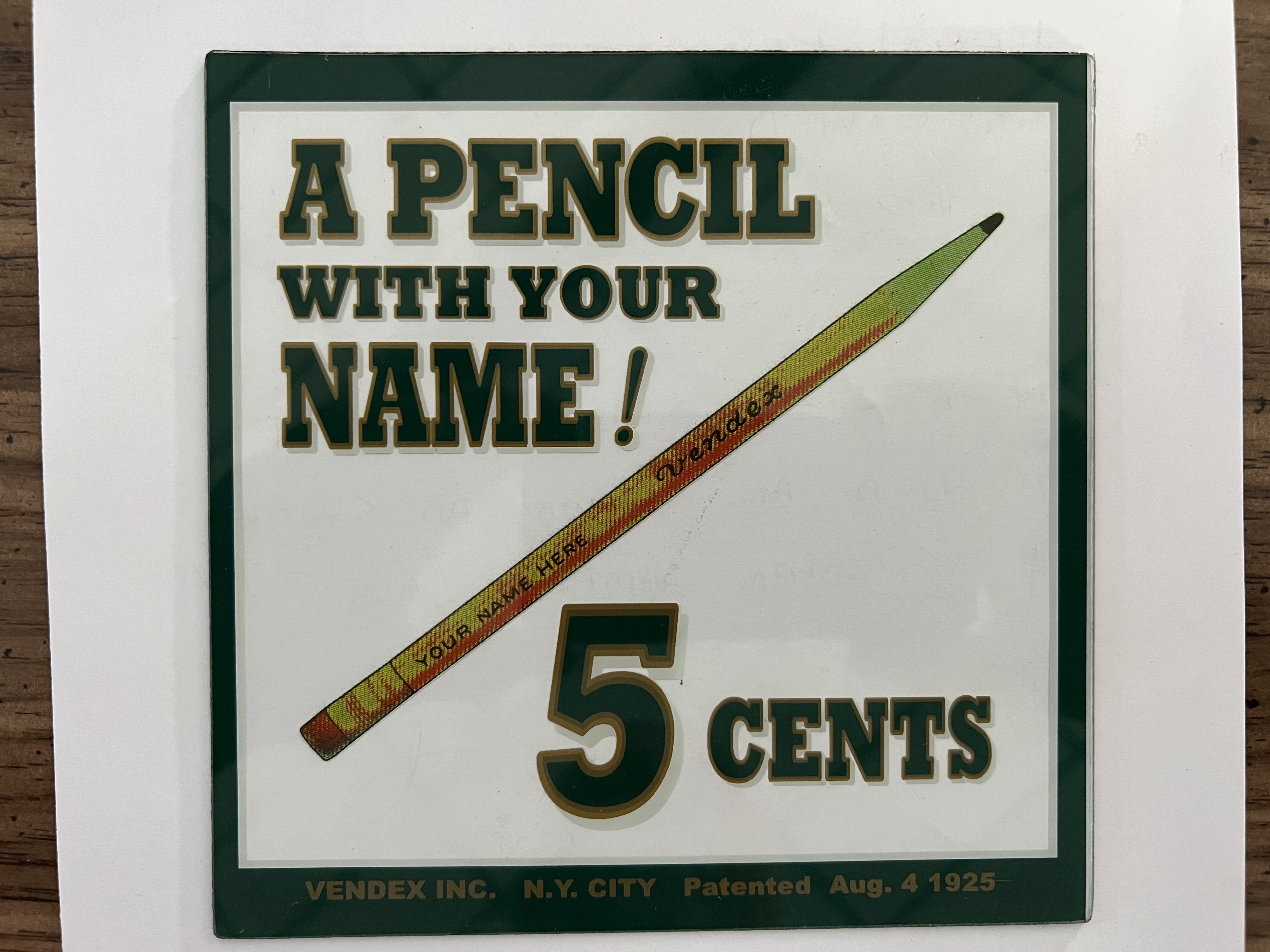 Vendex Pencil Machine